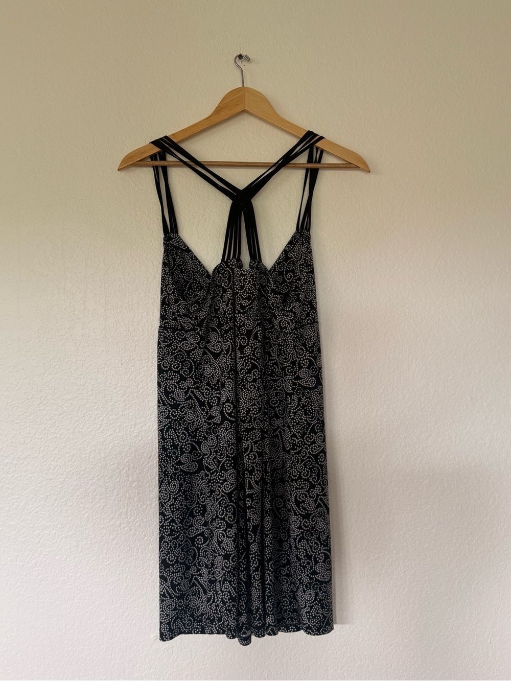 Black and White Summer Sundress with Strappy back - Picture 2 of 3
